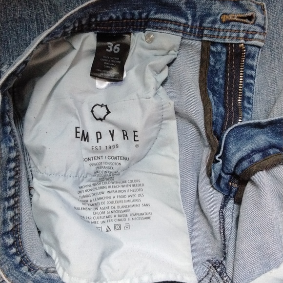 Empyre distressed faded blue jeans - Picture 7 of 8